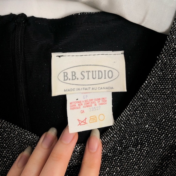 SOLD | 90s vintage sparkly shiny silver maxi dress - Picture 4 of 4